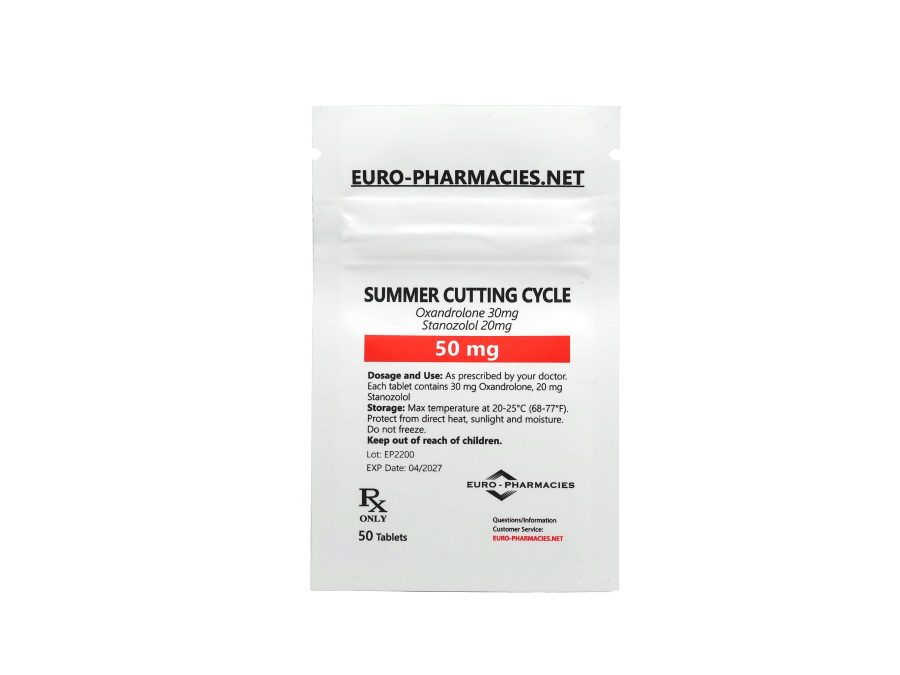 Ciclo de corte de verano (20 mg de winstrol + 30 mg de anavar) 50 tab/bolsa - Euro Pharmacies - USA Domestic