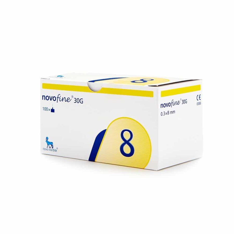 Novofine 8mm - 100 Aiguilles pour stylo - Novo Nordisk