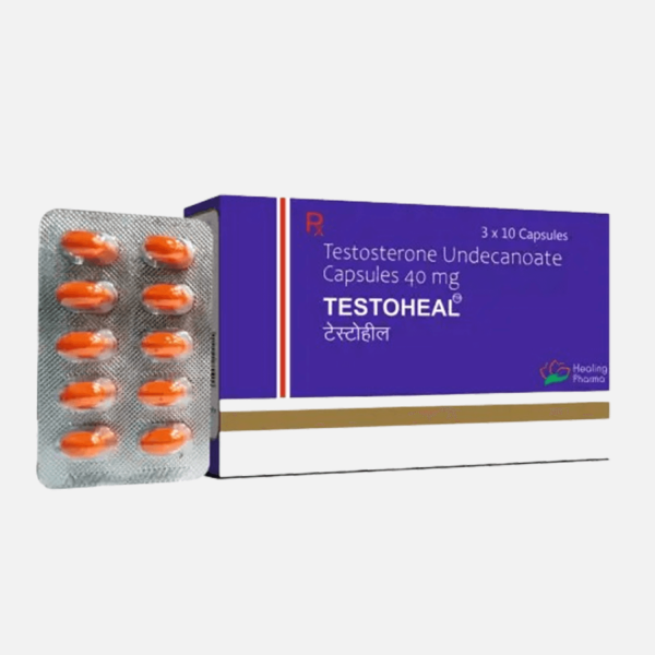 Testoheal 40 mg (Testosterone Undecanoate Capsules) Driada Medical