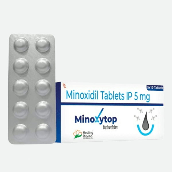 Minoxytop 5mg (Minoxidil Tablets IP) Driada Medical